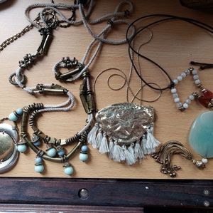Anthropologie necklace bundle boho necklaces